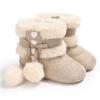 Winter Snow Baby Boots Warm Fluff Balls Indoor Cottton Soft Rubber Sole Infant Newborn Toddler Baby Shoes