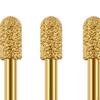 3 шт. шлифовальные сверла, сверла с алмазными заусенцами, круглая головка для