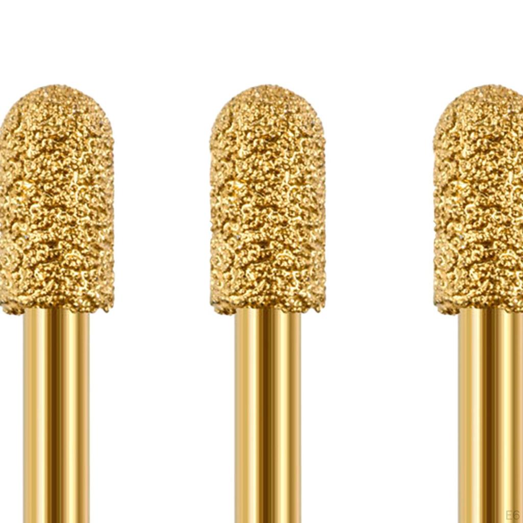 3 шт. шлифовальные сверла, сверла с алмазными заусенцами, круглая головка для