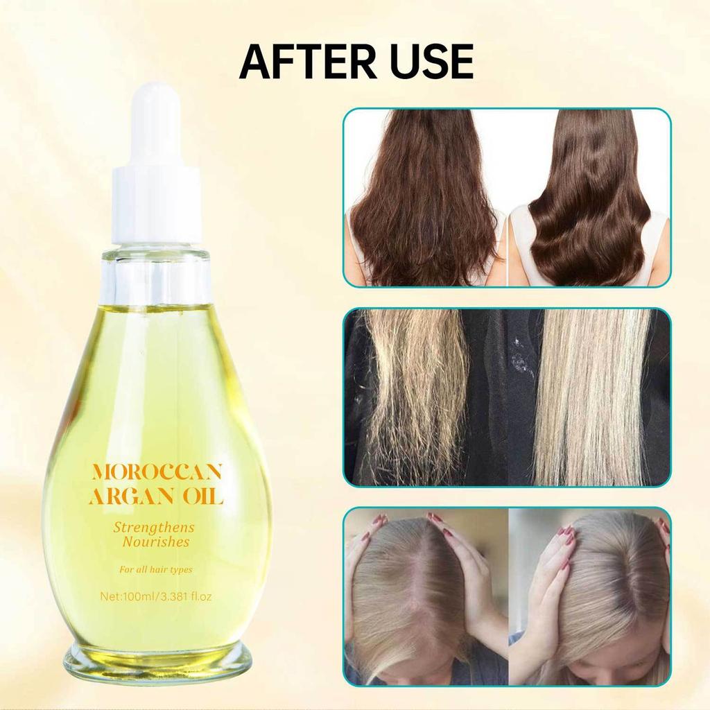 Moroccan Argan Oil Strengthens Hair Makes Hair Soft And Smooth Deeply Moisturizes Hair 100ml