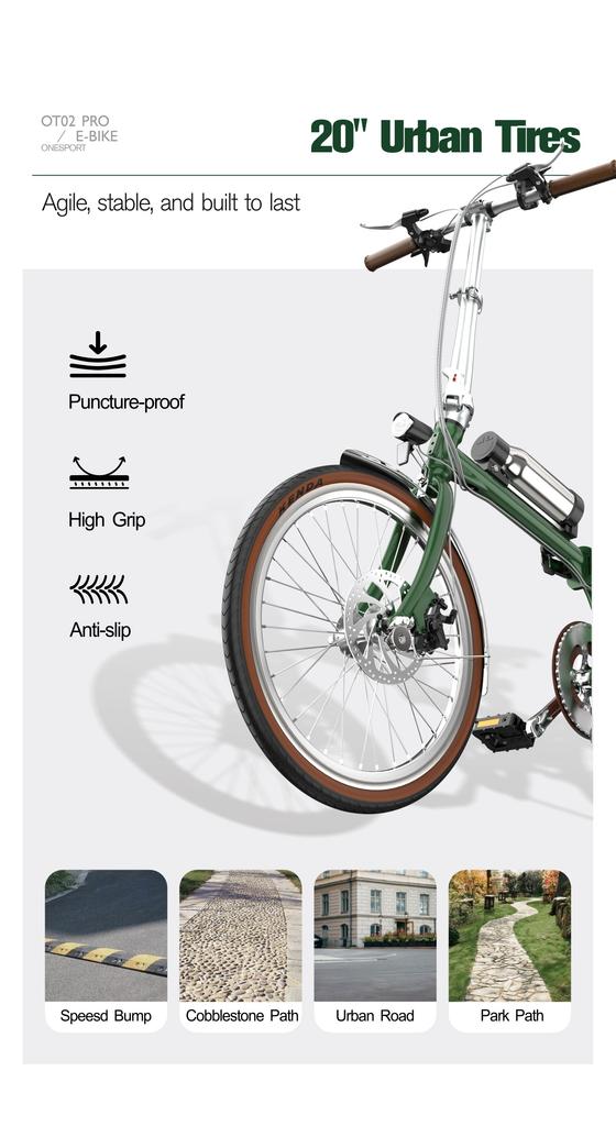 ONESPORT OT02 Pro 250W36V5.2Ah Battery 25km Range Torque Sensor Fenders & LCD Display