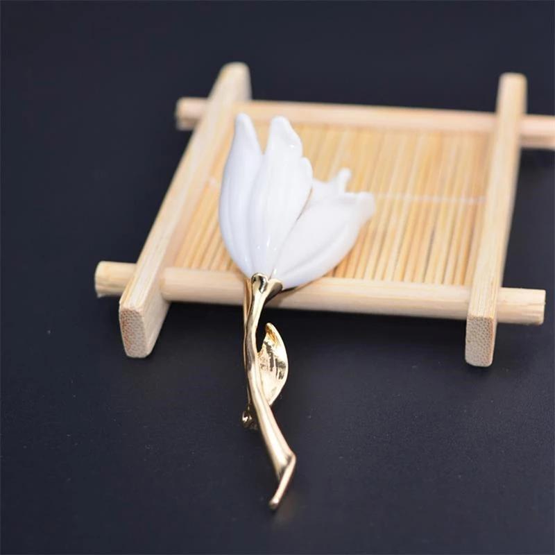 Новые Модные Аксессуары Девушка в Евроамериканском Стиле Великолепная Цветочная Брошь День Рождения