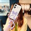 Роскошный мягкий силиконовый чехол с ремешком для TCL P80 Pro - Пылезащитный, Веселый цифровой дизайн