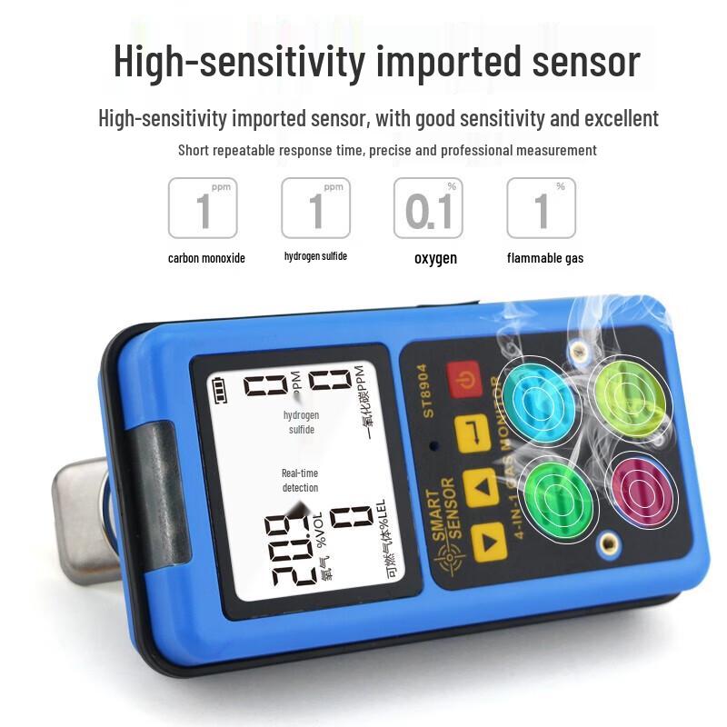 Sima 4-in-1 Multi-Gas Detector ST8904