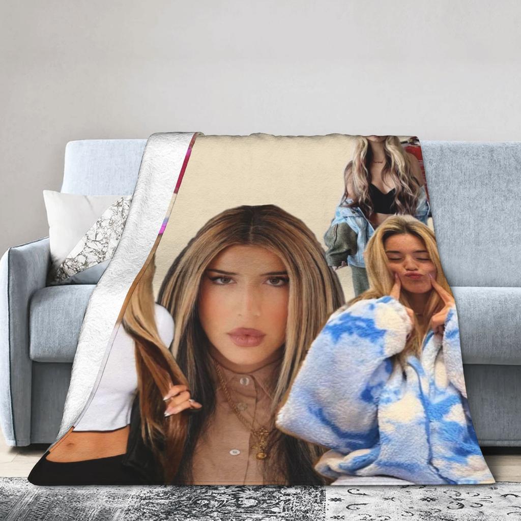 Warm Soft BlanketKids Adult Airplane Travel L-Lolas Indigos Cartoon Art Throw Blanket Flannel Bedspread For Home Decor Bed Cover