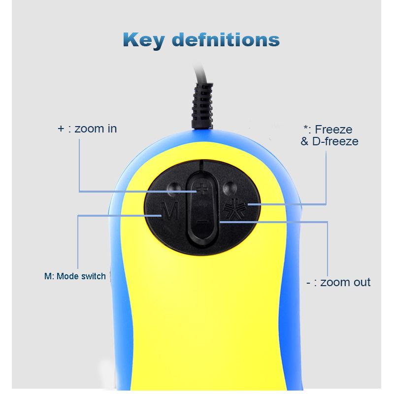 Проводная электронная мышь, видеолупа, средства для чтения для слабовидящих, ТВ/AV-выход, лупа для чтения в форме мыши, 70X, 20 дюймов, displayAA