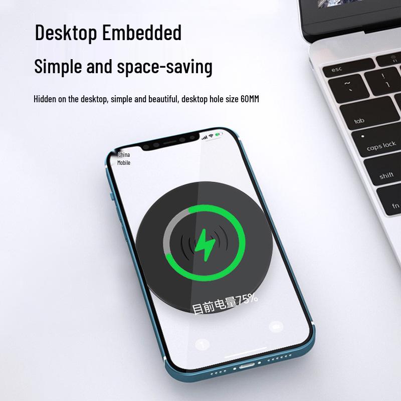 25W Magnetic Hidden Desktop Wireless Charger