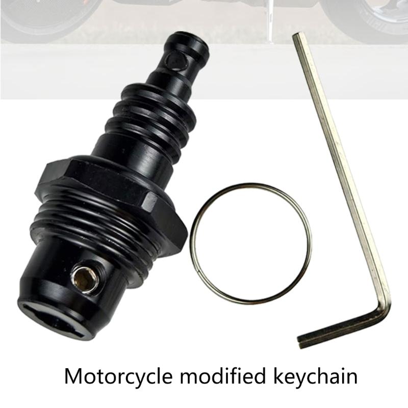 Industrial Strength Detachable Rotating Keychain with Quick Release Mechanism For Motorcycle Accessories Aluminum Alloy