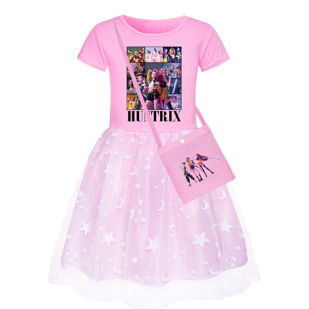 Костюмы Охотников на Демонов Kpop Костюмы Короткий Рукав Звездный Узор Детская Вечеринка Повседневный