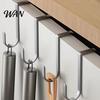 Kitchen Cabinet Hooks Heavy Duty Bunk Bed Hook, Stainless Steel No Drill Over The Metal Hook For Renters Door Space Saving Organizer for Bathroom And
