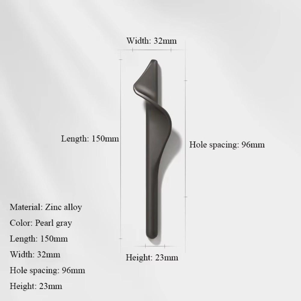 Zinc Alloy Wardrobe Door Handles Light Gold Dresser Drawer Knobs Furniture Handles for Wardrobe