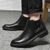Большие размеры 36-47 2022 года, новейшая мужская мода, классические ботинки челси из натуральной кожи из коровьей кожи, повседневные мужские туфли, роскошные мужские ботинки