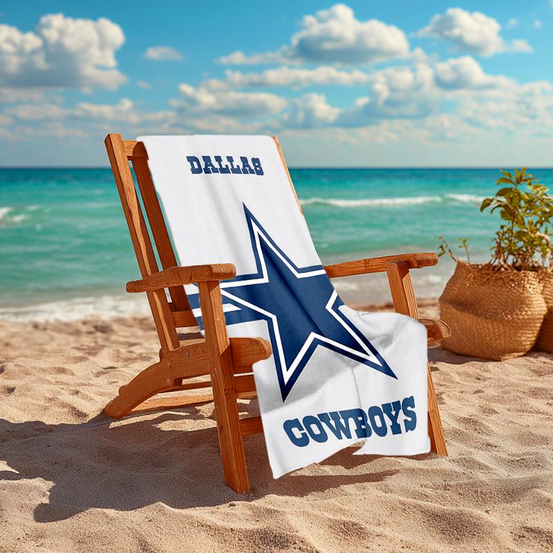 1pc Dallas Cowboys Beach Towel, Comfortable and Thick, and Swimming/Bath/Picnic/Camping Towel, Suitable for Seaside Beaches
