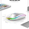 Dual-Mode Silent Bluetooth 5.0 Mouse for Apple, Notebook, and Office Use