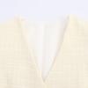 European and American style, new women's clothing, fashionable, casual special-shaped buckle decorative small fragrant v-neck top