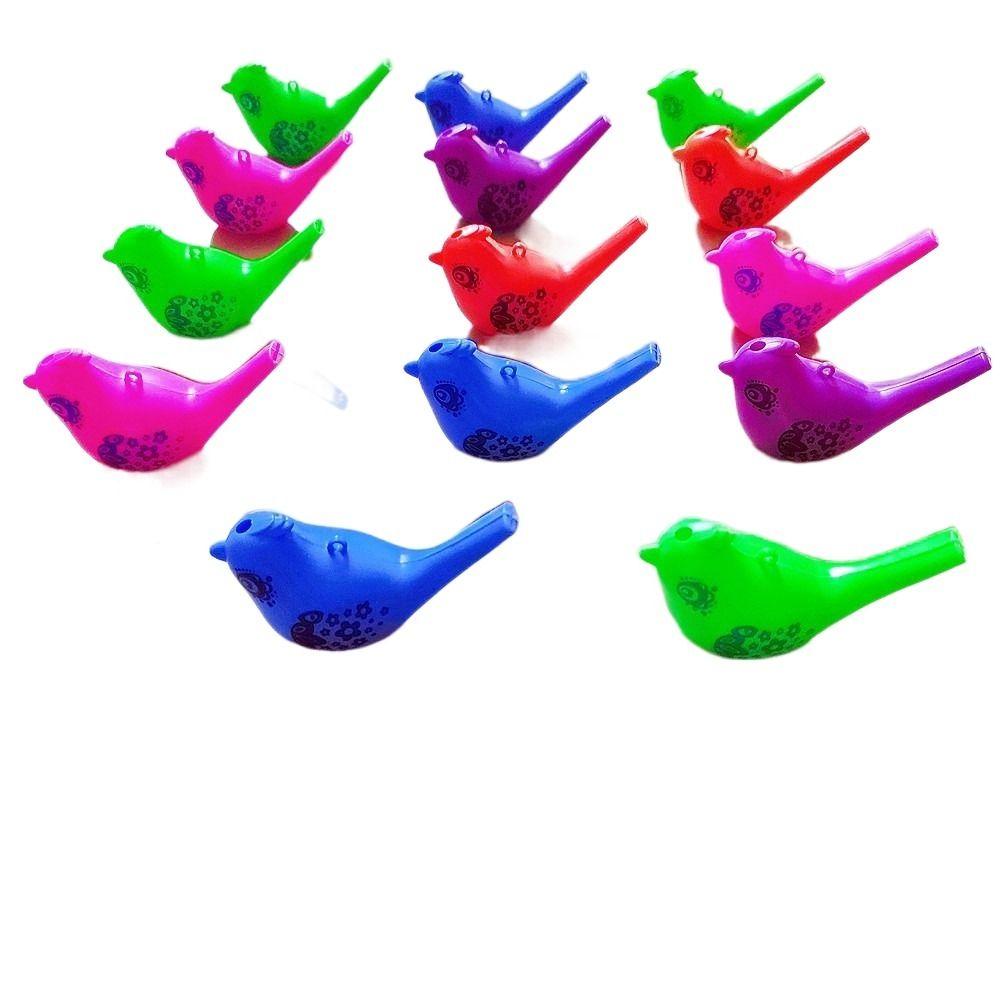 5PCS Drawing Water Bird Whistle Colored Musical Toy Party Whistles For Girls Boys