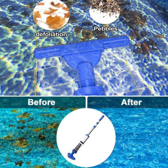 Беспроводной пылесос для бассейна 3-в-1, перезаряжаемый очиститель для бассейна, ручной пылесос для бассейна для спа, гидромассажных ванн, небольших бассейнов, для удаления песка и мусора