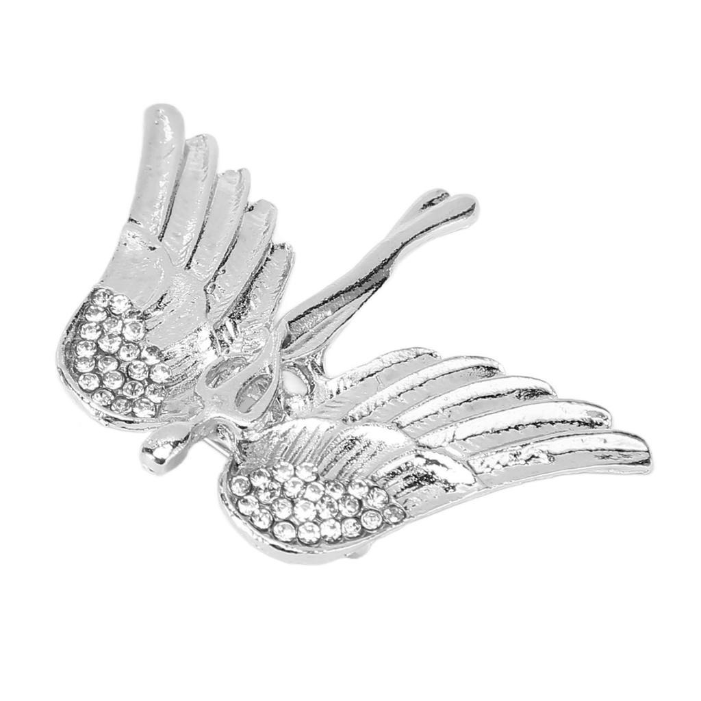 Angel Brooch Pin Alloy Rhinestone Collar Pin Coat Sweater Decorative Accessories Sliver