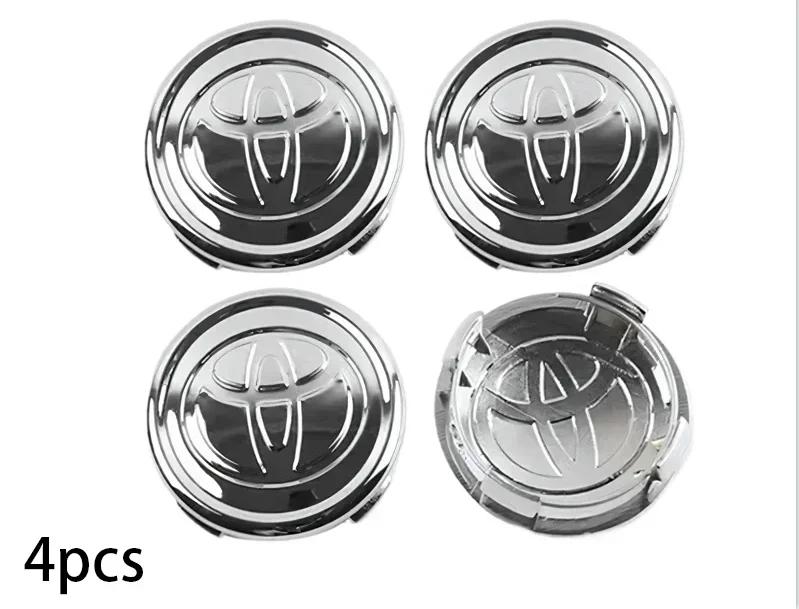 4pcs 56/57mm Car Tyre Wheel Center Hub Cap Badge For Toyota C-hr Prado Yaris Rav4 Prius Hilux Avensis Corolla Camry accessory