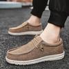 2024 Nem Men's Breathable Casual Canvas Shoes Comfortable Loafers Soft Penny Walking Shoes Men's Lightweight Driving Boat Shoes