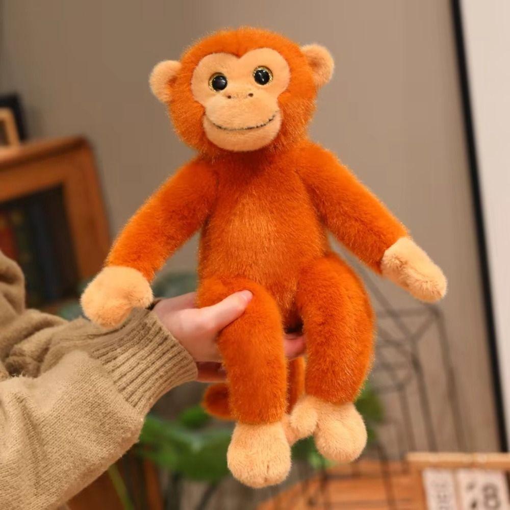 Realistice Large Plush Monkey Doll Stuffed Doll Orangutan Plush Doll Monkey Plush Toy Baby Toys