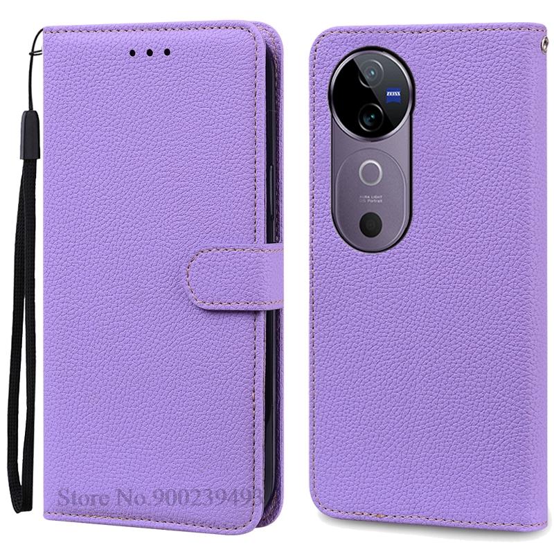Для Vivo V40 Чехол Кошелек Кожаный Чехол-книжка Для Vivo V40 5G Чехол Vivo V40 Pro Чехол для телефона Coque Fundas Книжка-чехол