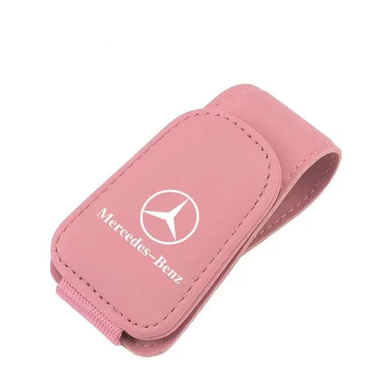 FIQ4 Hot 2025 Car Sun Visor Glasses Clip Ticket Card Storage Clamp For MERCEDES BENZ W203 W204 W205 W209 W210 W211 W212 W176 W166 W16