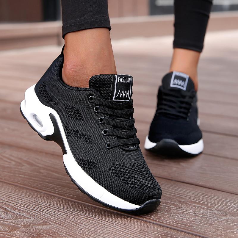 Женские кроссовки на платформе Trend Mesh Casual Sports Shoes Anti Slip Lightweight Tennis Airful Hiking Running Shoes