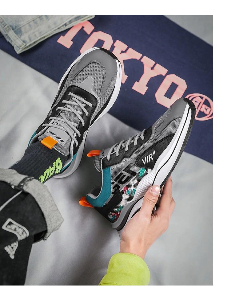 Men's 2025 Korean Mesh Casual Sneakers - Student Running & Dad Shoes