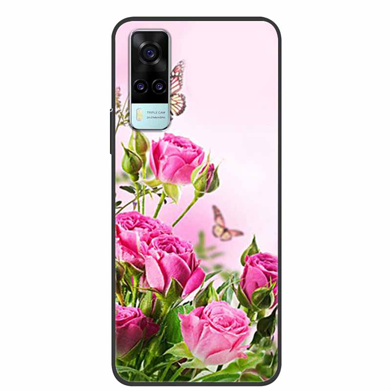 Чехол для vivo Y31 2021 Ударопрочный Мягкий силикон ТПУ Задняя крышка Для Vivo Y53S 4G Y31 2021 Y 31 Чехол V2036 Чехол для телефона Милый мультяшный