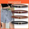 Belt Vintage Leather Women Versatile Decorative Waistband Casual Strap Jeans