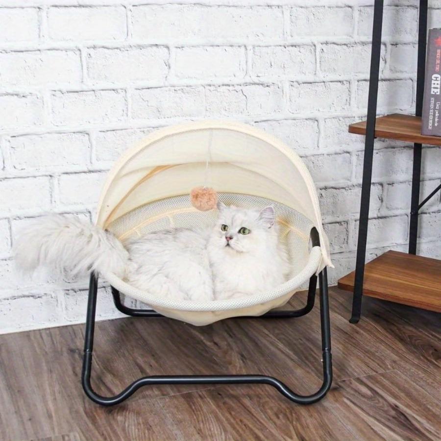 Кровать для кошек, поднимающаяся с земли, четырехсезонная будка для кошек, влагостойкая, дышащая, съемная, моющаяся, устойчивая к царапинам, износостойкая колыбель для домашних животных, гамак