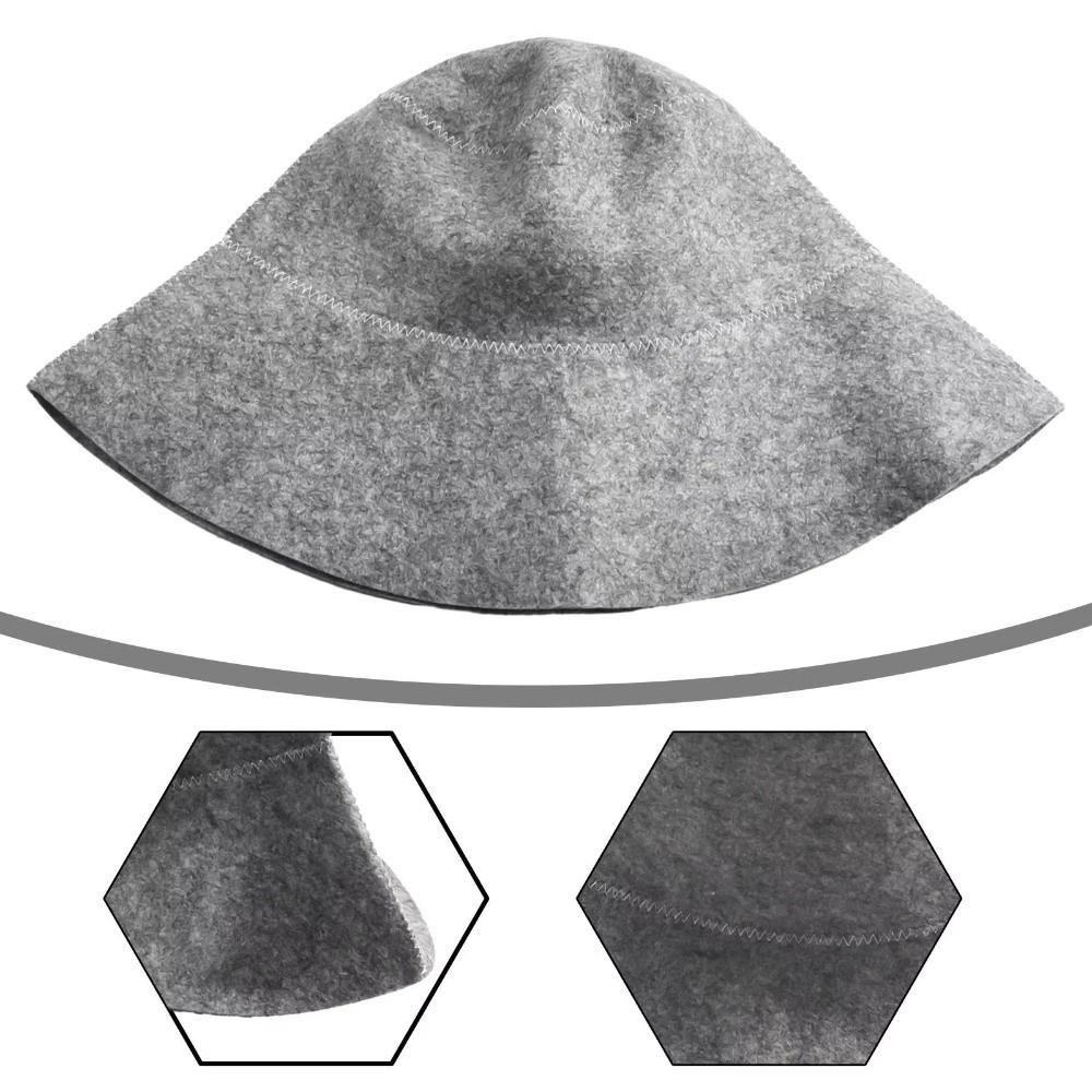 Felt Felt Sauna Cap Good Water Absorption Head Protection Bath Hat Sweat Absorbing Quickly Drying Sauna Hat Sauna Accessories