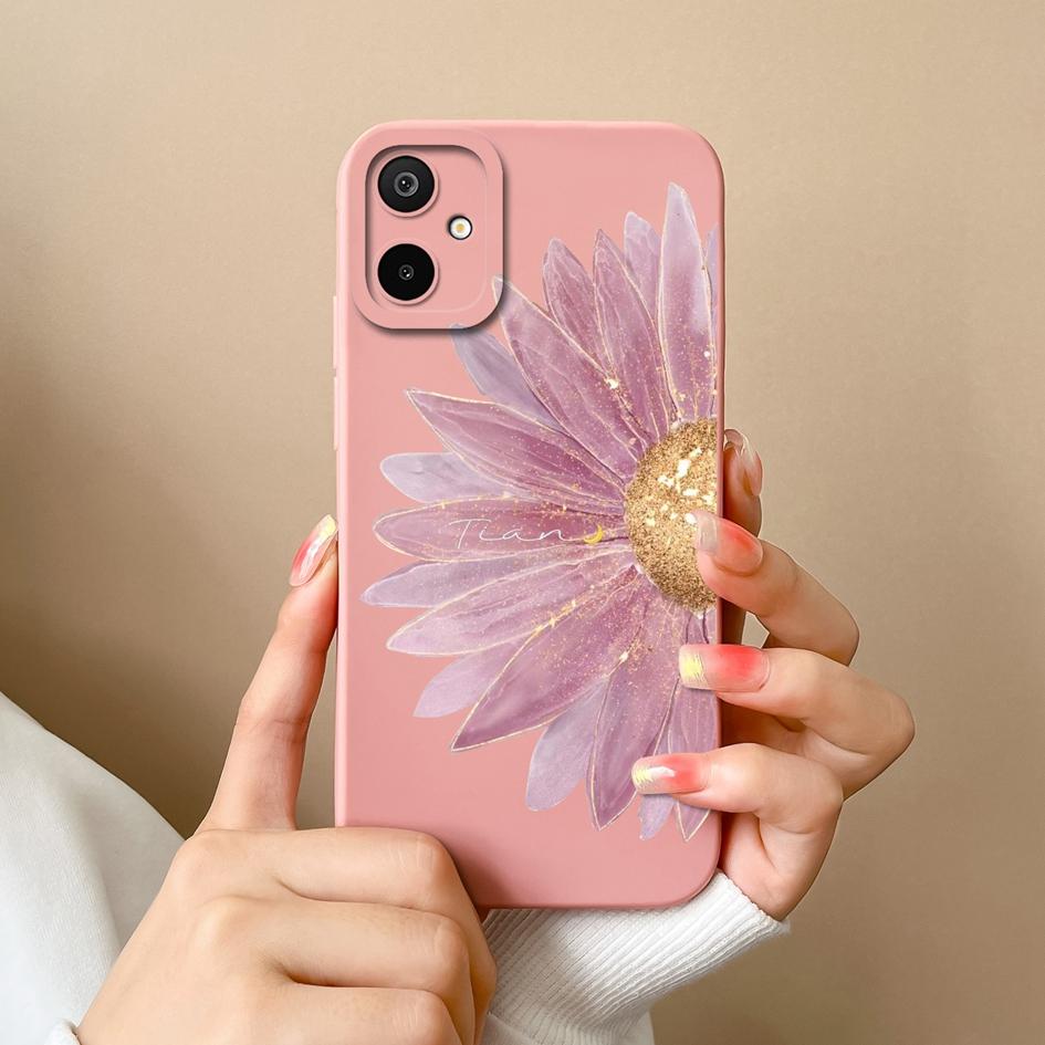 Для Samsung F06 M06 A06 M16 F16 S25 Edge 5G чехол для телефона красивая масляная живопись цветы высокое качество мягкий жидкий силиконовый противоударный чехол для Samsung Capa