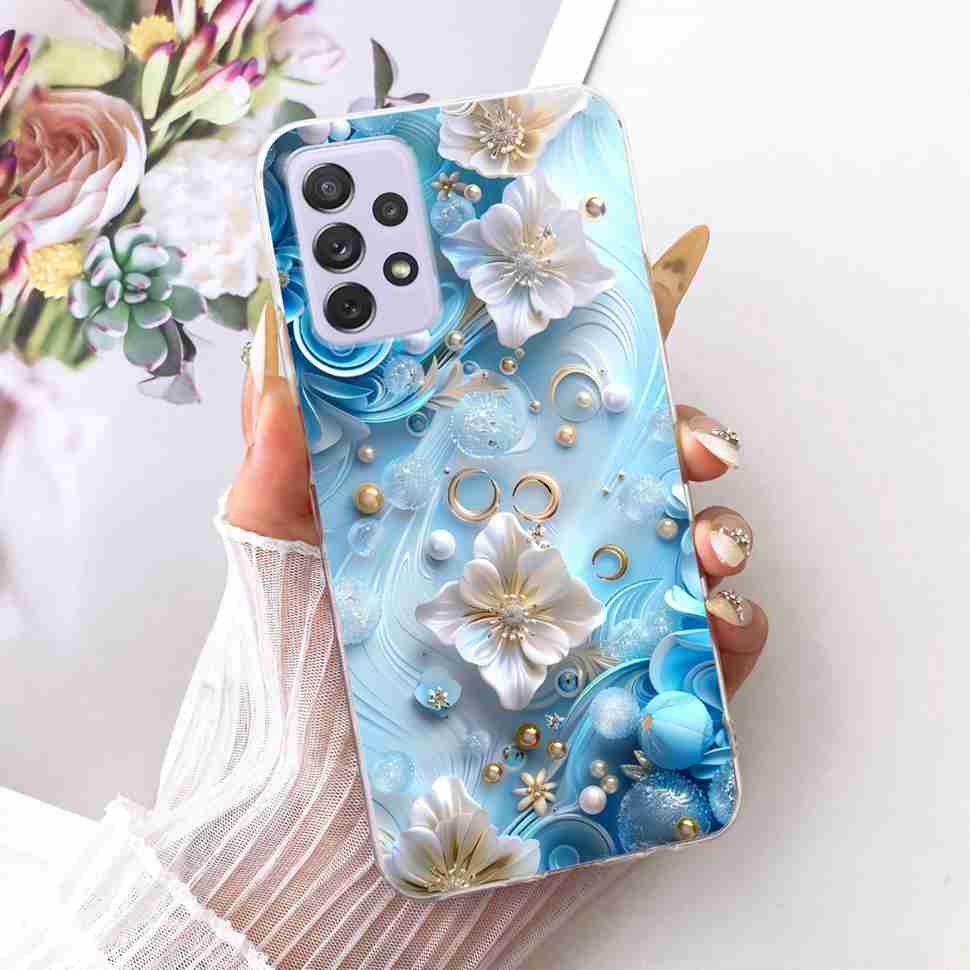 For Samsung A72 Case SM-A725F Fundas Soft Silicone Luxury Painted Cover Cases For Samsung Galaxy A72 Casing Bumper