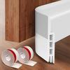 2Pcs 1M Door Bottom Sealing Strip Adhesive TPE Under-Door Sweep Weather