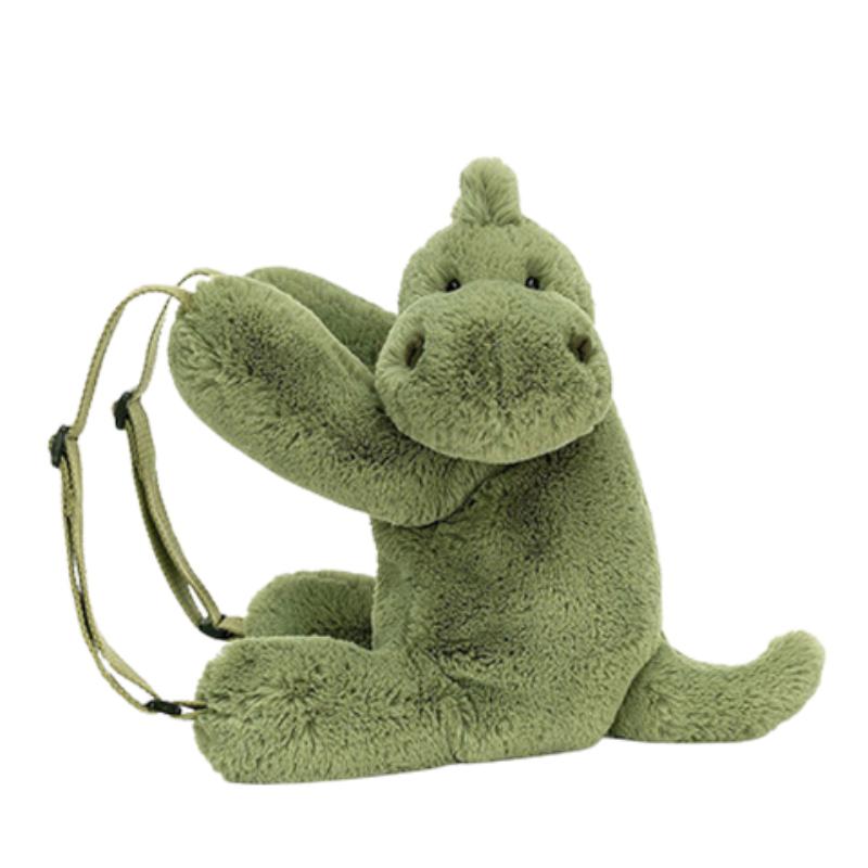 Jellycat Серия Динозавры Животное Хагди Рюкзак Спутник Кукла Плюшевая Кукла Высота 28 см