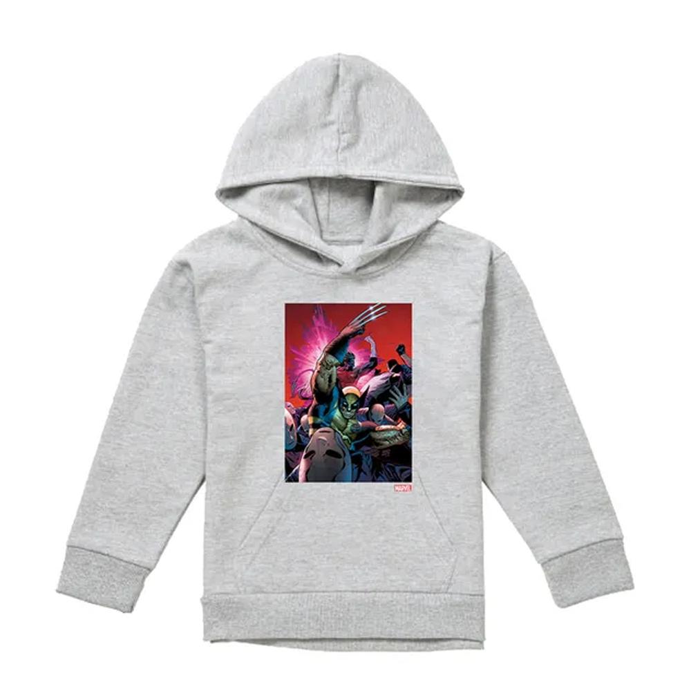 X-Men Childrens/Kids Wolverine Nightcrawler Cover Pull Over Hoodie