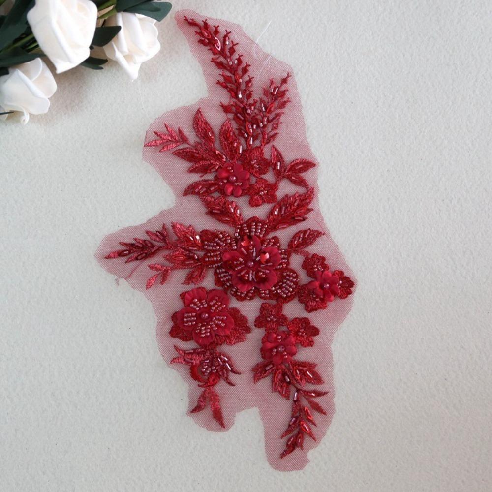Sequin Embroidery Embroidered Floral Patches DIY Sequins Patches Stage Costumes