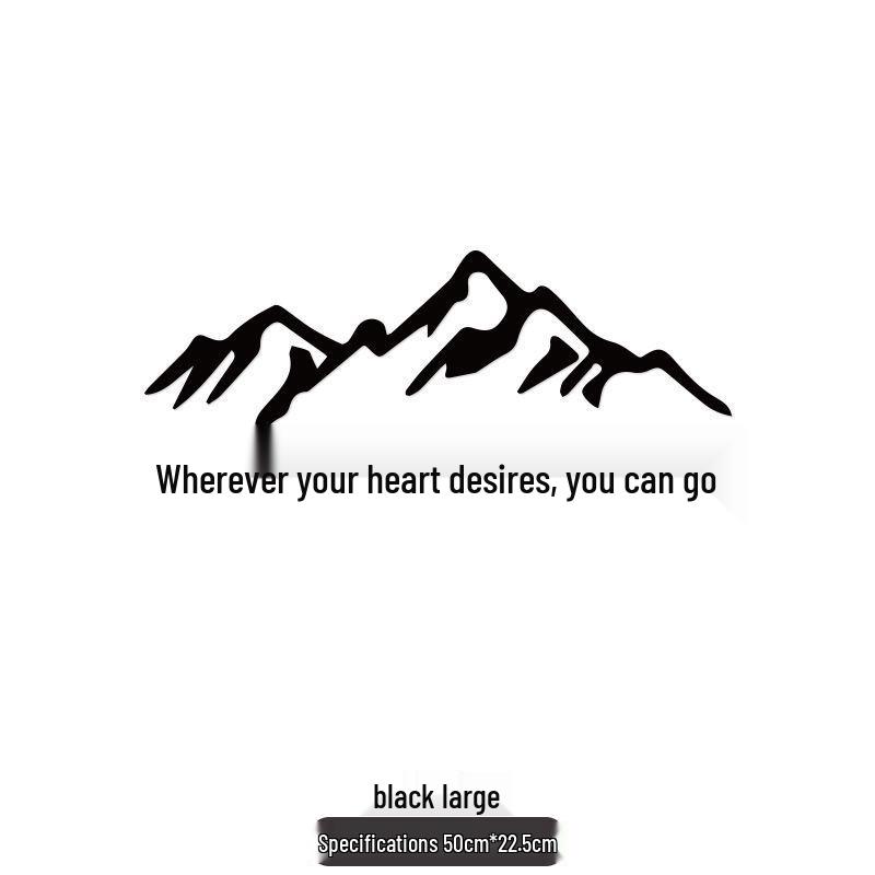 Следуй за своим сердцем: Персонализированная креативная наклейка на окно автомобиля «Путешествие по Тибету»