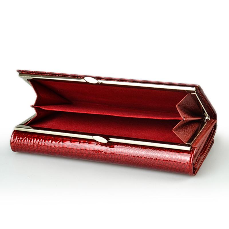 HH женские кошельки из кожи аллигатора, роскошные лакированные кошельки из натуральной крокодиловой кожи, женский кошелек-клатч с засовом, длинные многофункциональные кошельки для монет