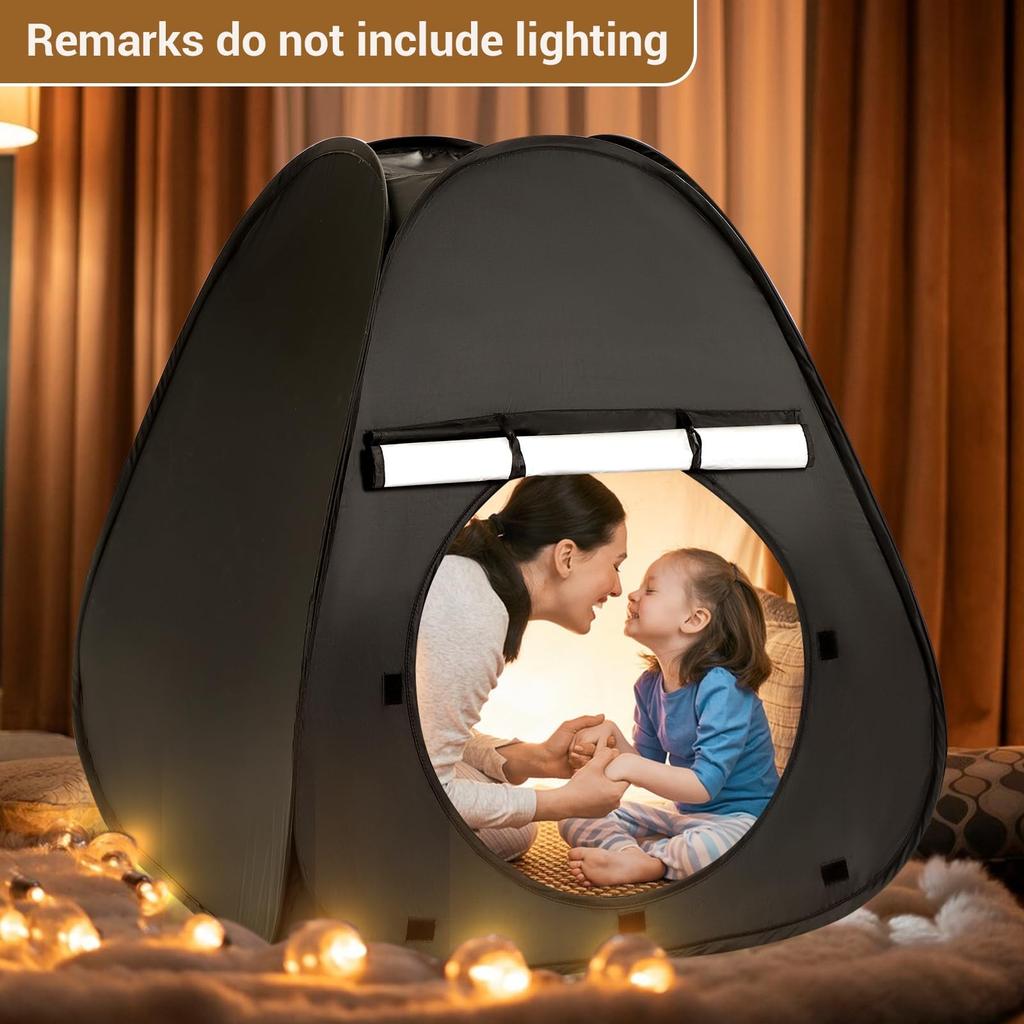 Black Out Tent Portable For Relieving Children's Stress Anxiety,Kid Playhouse For Reading Sleeping Stay Calm Foldable Quick Assembly
