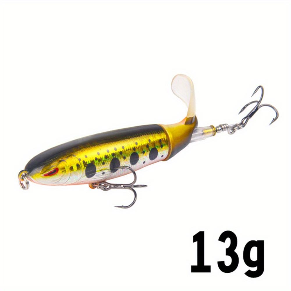 Topwater Fishing Lure Whopper Popper Artificial Bait Hard Plopper Soft Rotating Tail Fishing Tackle Fishing Bait