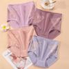 Mom Underwear for Women Panites High Waisted Pure Cotton Lace Middle-aged and Elderly Women Plus Size Triangle Panties