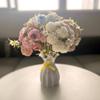 Смешанный с вышитым шаром чайный цветок сочетание искусственный букет украшение дома цветочная композиция соответствующие материалы свадебный пион искусственный цветок