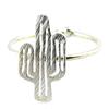 [P8351] - Handmade Silver 'Cactus' Ring - 15x10 Mm