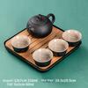 Light Luxury Black Pottery Stone Scoop Pot One Pot and Four Cups Tea Set Teapot Cup Tea Tray Living Room Office Small Set