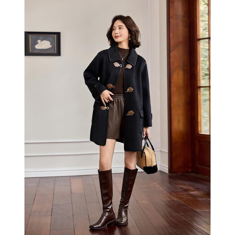 Women's Double-Sided Wool Blend Long Coat
