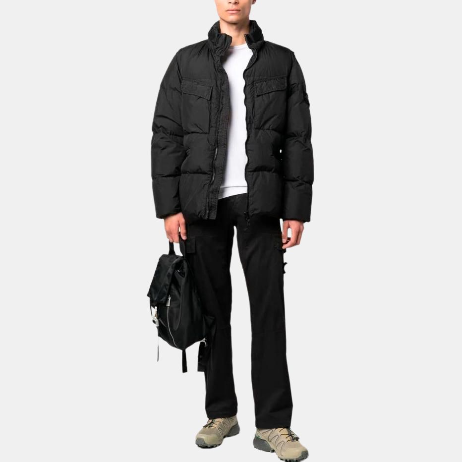 STONE ISLAND FW22 Down Jacket Unisex Black 771540123-V0029
