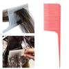 Professional Weaving Highlighting Foiling Hair Comb Pink